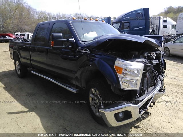 1FT8W3B61DEB44766 - 2013 FORD F350 SUPER DUTY BLUE photo 1