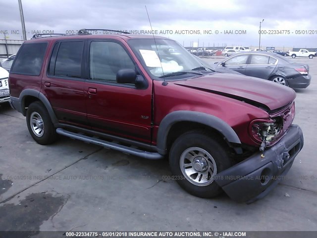 1FMZU62E51UB04089 - 2001 FORD EXPLORER XLS RED photo 1