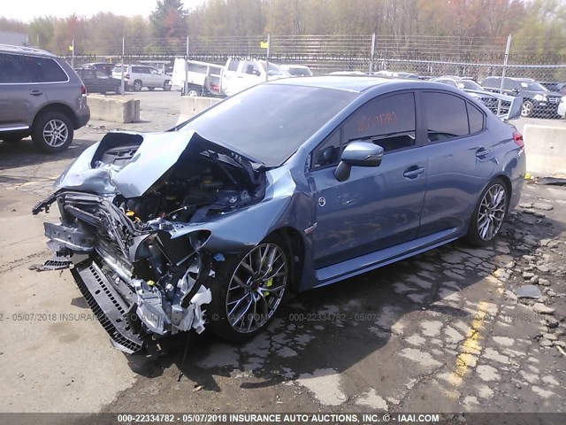 JF1VA2W65J9826808 - 2018 SUBARU WRX STI/LIMITED BLUE photo 2