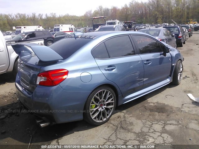 JF1VA2W65J9826808 - 2018 SUBARU WRX STI/LIMITED BLUE photo 4