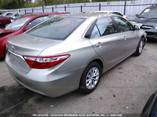 4T4BF1FK2GR584749 - 2016 TOYOTA CAMRY LE/XLE/SE/XSE 香槟色 照片 4