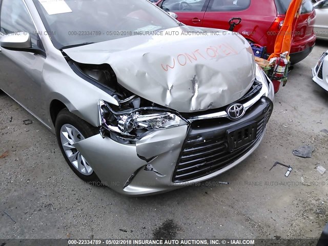 4T4BF1FK2GR584749 - 2016 TOYOTA CAMRY LE/XLE/SE/XSE 香槟色 照片 6