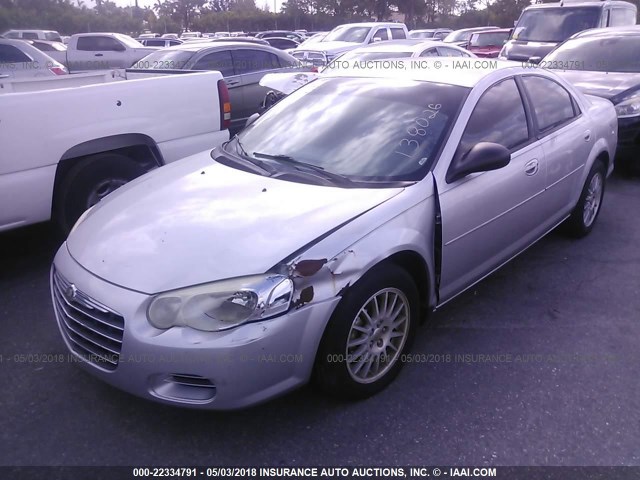 1C3EL56R46N138026 - 2006 CHRYSLER SEBRING TOURING SILVER photo 2