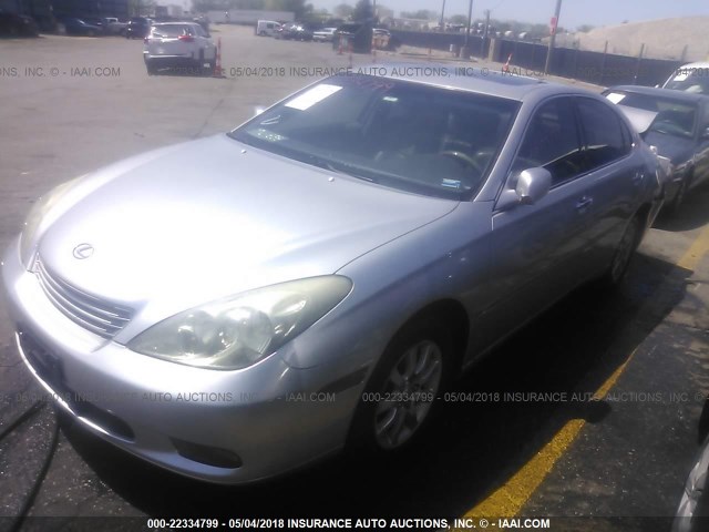 JTHBF30G530143230 - 2003 LEXUS ES 300 SILVER photo 2