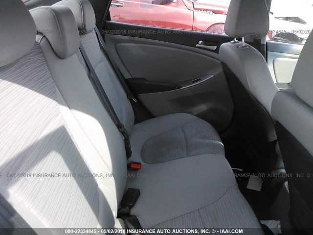 KMHCT4AE0GU966434 - 2016 HYUNDAI ACCENT SE SILVER photo 8