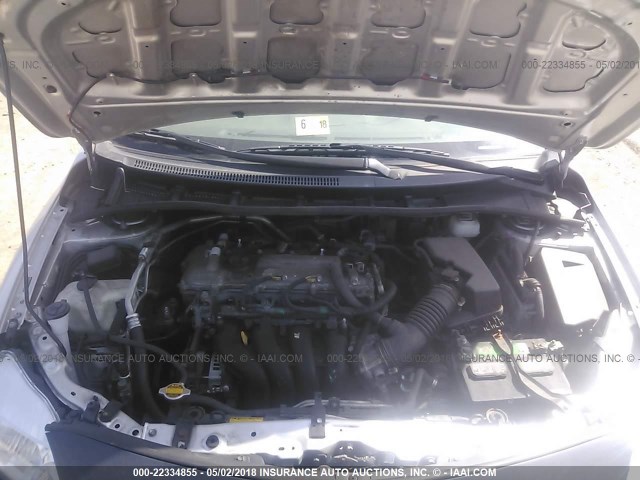 JTDBL40E799029202 - 2009 TOYOTA COROLLA LE/XLE SILVER photo 10