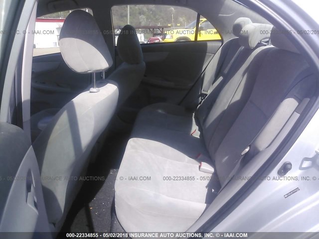 JTDBL40E799029202 - 2009 TOYOTA COROLLA LE/XLE SILVER photo 8