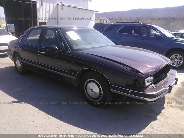 1G4HR53L3PH521054 - 1993 BUICK LESABRE LIMITED BURGUNDY photo 1