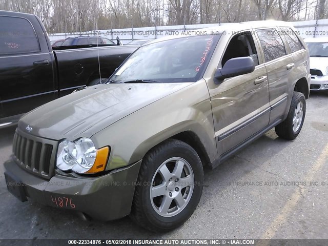 1J8GR48K18C240713 - 2008 JEEP GRAND CHEROKEE LAREDO GREEN photo 2