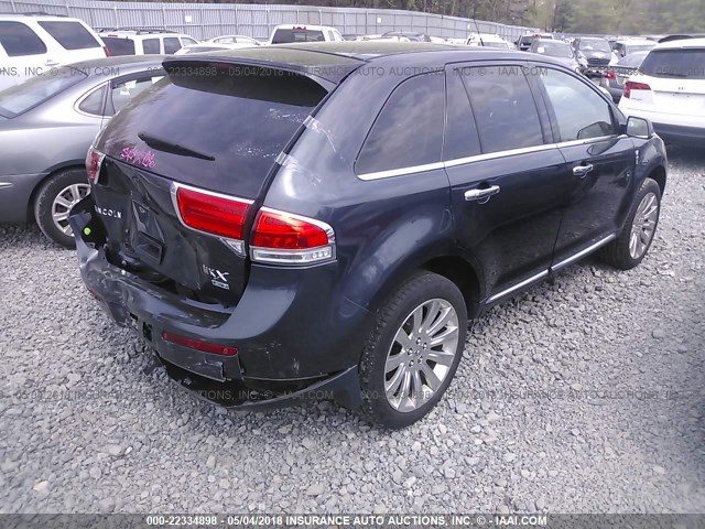 2LMDJ8JK0EBL10104 - 2014 LINCOLN MKX BLUE photo 4