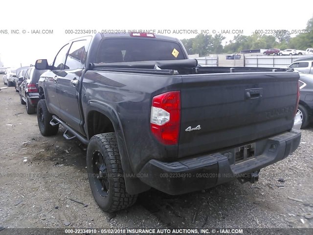 5TFAW5F14FX460701 - 2015 TOYOTA TUNDRA CREWMAX 1794/PLATINUM 黑色 照片 3