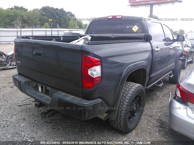 5TFAW5F14FX460701 - 2015 TOYOTA TUNDRA CREWMAX 1794/PLATINUM 黑色 照片 4