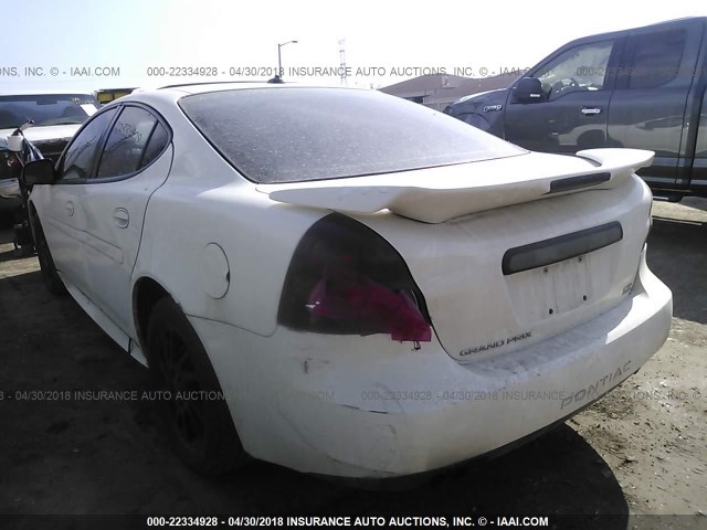 2G2WR524151165861 - 2005 PONTIAC GRAND PRIX GTP WHITE photo 3