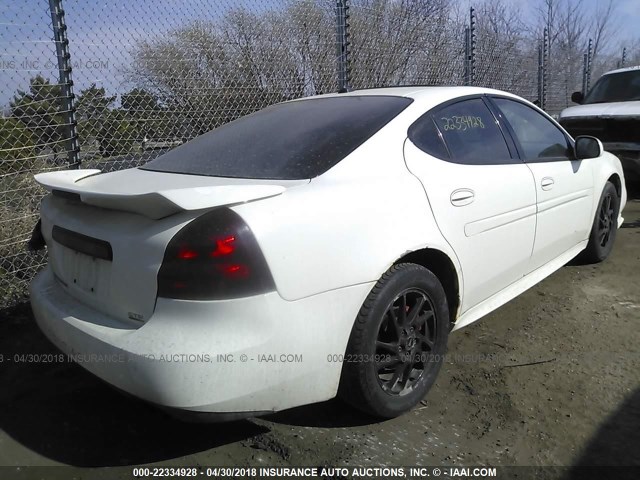 2G2WR524151165861 - 2005 PONTIAC GRAND PRIX GTP WHITE photo 4