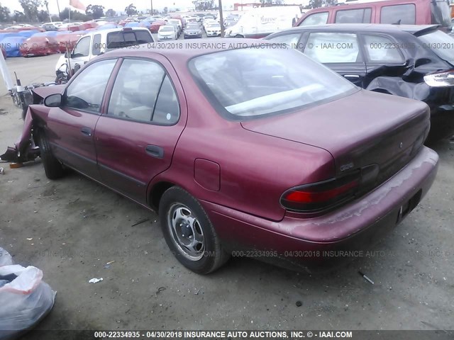 1Y1SK5264SZ059452 - 1995 GEO PRIZM LSI RED photo 3