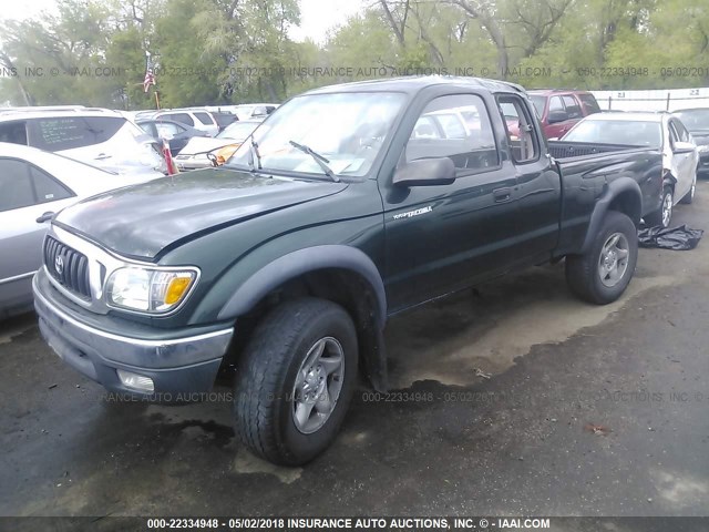 5TEWM72N63Z159500 - 2003 TOYOTA TACOMA XTRACAB BLACK photo 2