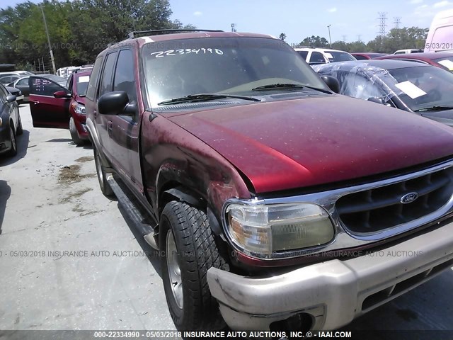 1FMZU64E4YZA34773 - 2000 FORD EXPLORER EDDIE BAUER RED photo 1