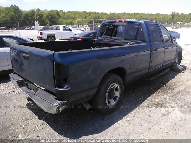 3D3KA28673G700745 - 2003 DODGE RAM 2500 ST/SLT 蓝色 照片 4