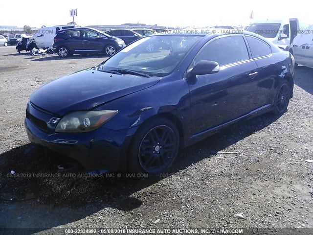 JTKDE167180240305 - 2008 TOYOTA SCION TC BLUE photo 2