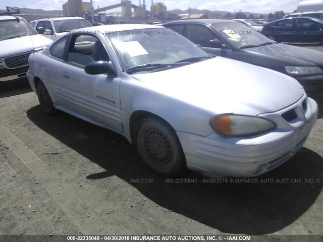 1G2NE12FX2C179605 - 2002 PONTIAC GRAND AM SE SILVER photo 1