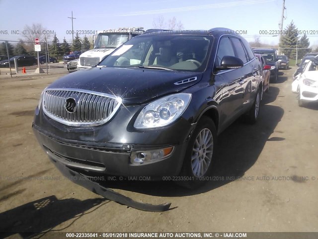 5GALRBEDXAJ266648 - 2010 BUICK ENCLAVE CXL შავი ფოტო 2