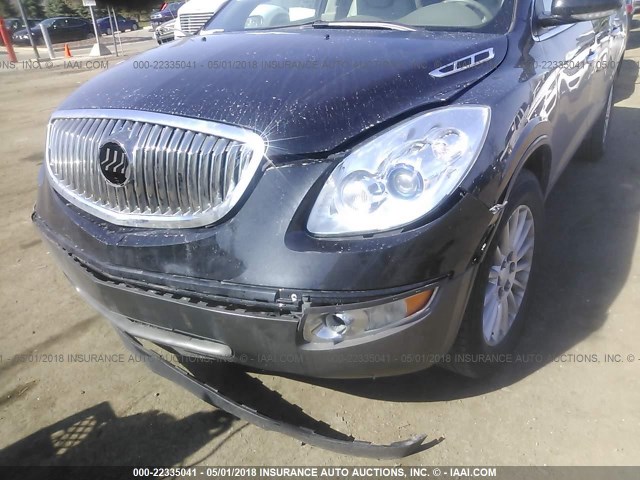 5GALRBEDXAJ266648 - 2010 BUICK ENCLAVE CXL შავი ფოტო 6