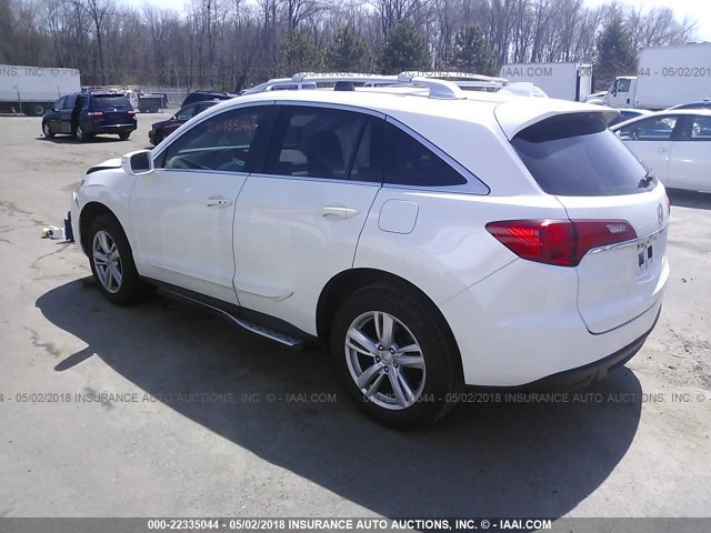 5J8TB4H36FL018265 - 2015 ACURA RDX WHITE photo 3