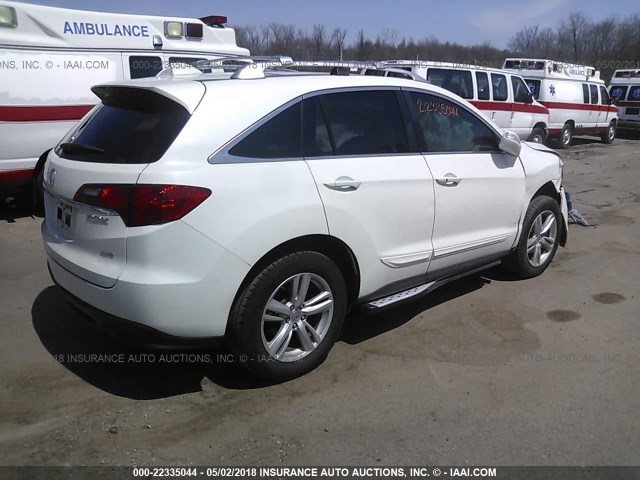 5J8TB4H36FL018265 - 2015 ACURA RDX WHITE photo 4