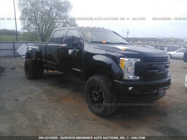 1FT8W3DT7HEC00668 - 2017 FORD F350 SUPER DUTY BLACK photo 1