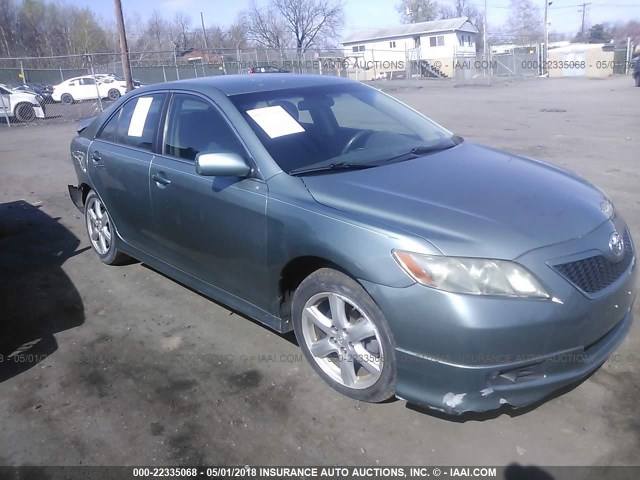 4T1BE46K87U536025 - 2007 TOYOTA CAMRY NEW GENERAT CE/LE/XLE/SE GREEN photo 1