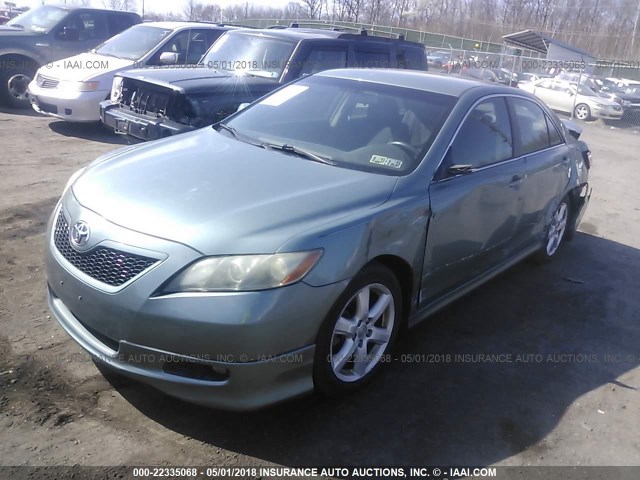 4T1BE46K87U536025 - 2007 TOYOTA CAMRY NEW GENERAT CE/LE/XLE/SE GREEN photo 2