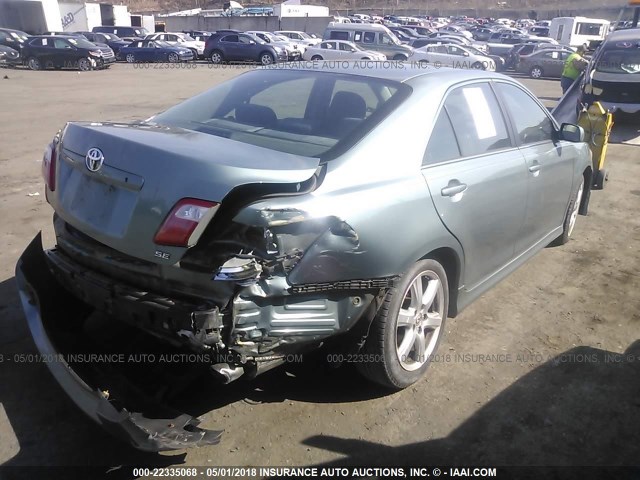 4T1BE46K87U536025 - 2007 TOYOTA CAMRY NEW GENERAT CE/LE/XLE/SE GREEN photo 4