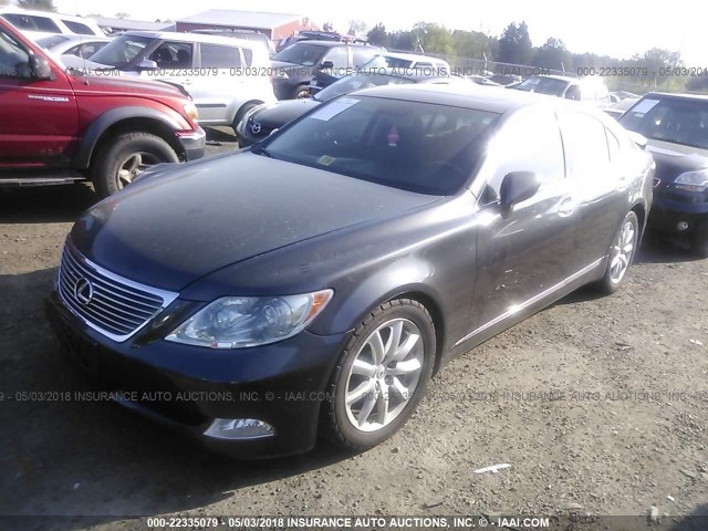 JTHBL46FX85070542 - 2008 LEXUS LS 460 Pewter photo 2