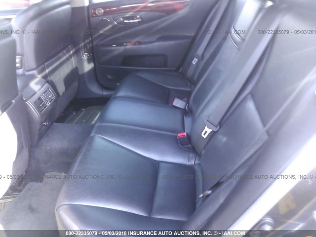 JTHBL46FX85070542 - 2008 LEXUS LS 460 Pewter photo 8