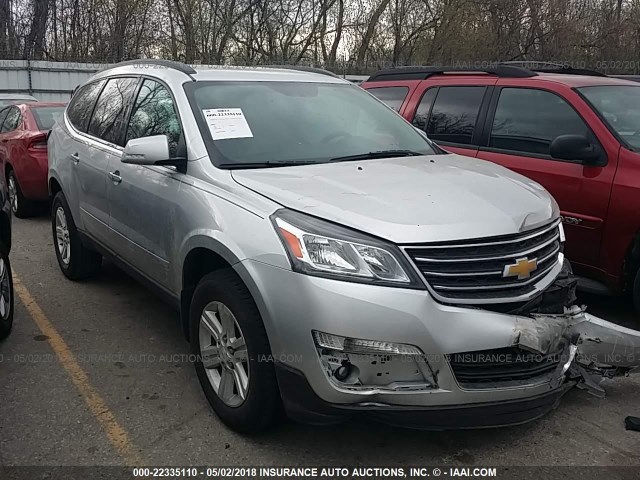 1GNKRJKDXDJ241818 - 2013 CHEVROLET TRAVERSE LT SILVER photo 1