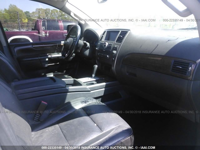 5N1BA0ND6DN604187 - 2013 NISSAN ARMADA SV/SL/PLATINUM SILVER photo 5