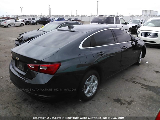 1G1ZB5ST8HF100306 - 2017 CHEVROLET MALIBU LS GRAY photo 4