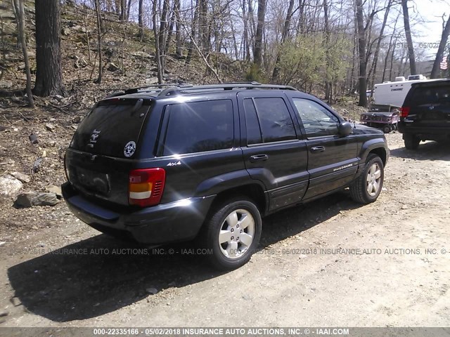 1J4GW58S61C508144 - 2001 JEEP GRAND CHEROKEE LIMITED BLACK photo 4