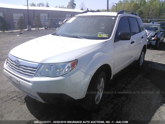 JF2SH6BC3AH798414 - 2010 SUBARU FORESTER XS Білий фото 2