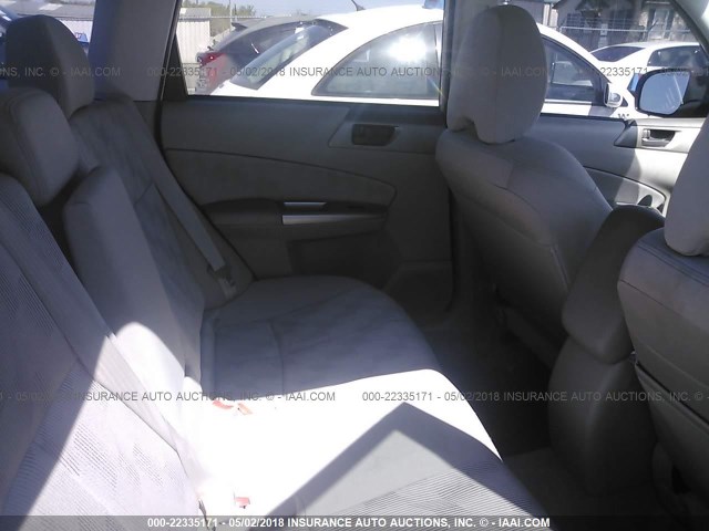 JF2SH6BC3AH798414 - 2010 SUBARU FORESTER XS Білий фото 8