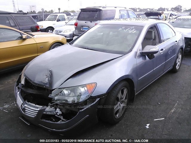 JH4KB16505C017798 - 2005 ACURA RL ნაცრისფერი ფოტო 2