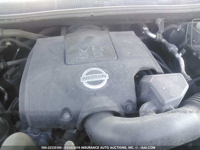 1N6BA07D49N310826 - 2009 NISSAN TITAN XE/SE/LE GRAY photo 10