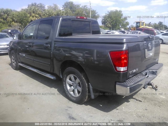 1N6BA07D49N310826 - 2009 NISSAN TITAN XE/SE/LE GRAY photo 3