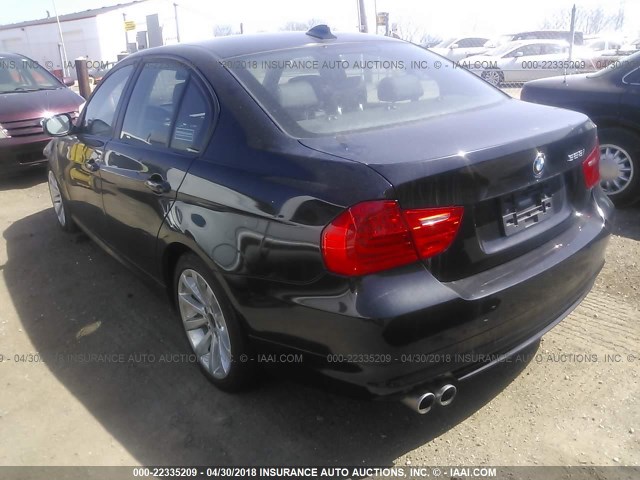 WBAPK5C59BF123712 - 2011 BMW 328 XI SULEV BLACK photo 3