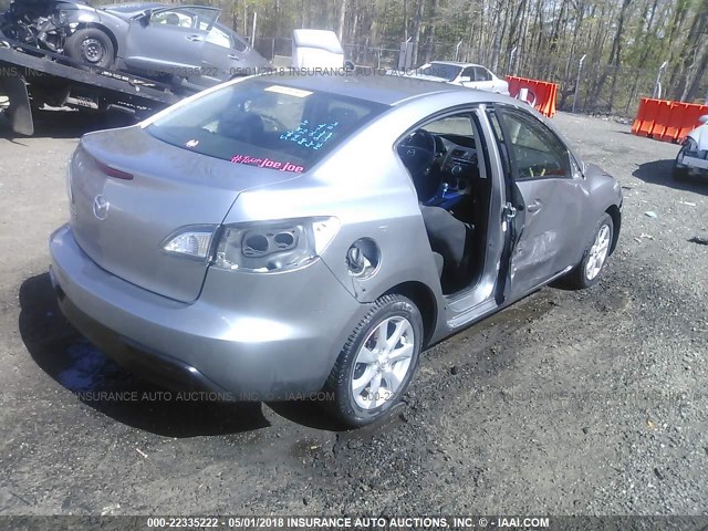 JM1BL1SG7A1262741 - 2010 MAZDA 3 I SILVER photo 4