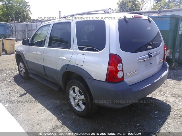 4F2YZ02Z05KM26058 - 2005 MAZDA TRIBUTE I SILVER photo 3