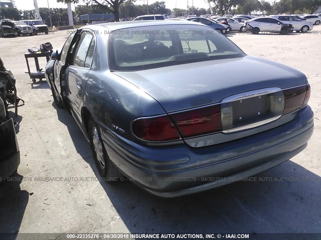 1G4HP54K31U198599 - 2001 BUICK LESABRE CUSTOM BLUE photo 3