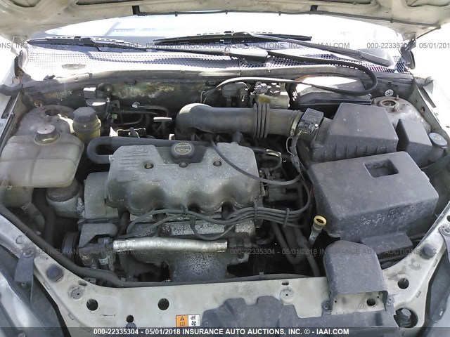 1FAFP33P91W342955 - 2001 FORD FOCUS LX GRAY photo 10