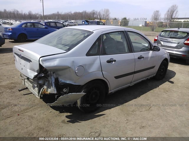 1FAFP33P91W342955 - 2001 FORD FOCUS LX GRAY photo 4