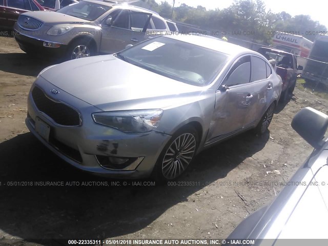 KNALN4D71F5181938 - 2015 KIA CADENZA PREMIUM/LIMITED SILVER photo 2